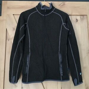 KUHL Alfpaca Fleece Full Zip Jacket Brown Size Small